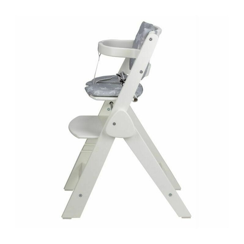 Scaun de masa, FreeON, Finny Fold, 6 luni - 15 Kg, Reglabil pe inaltime, Pernuta, Pliabil, White