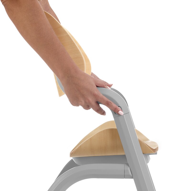 Scaun de masa multifunctional Noah, Jane, De la 6 luni la adult, Din lemn fag, Greutate maxima 100 Kg, Mist