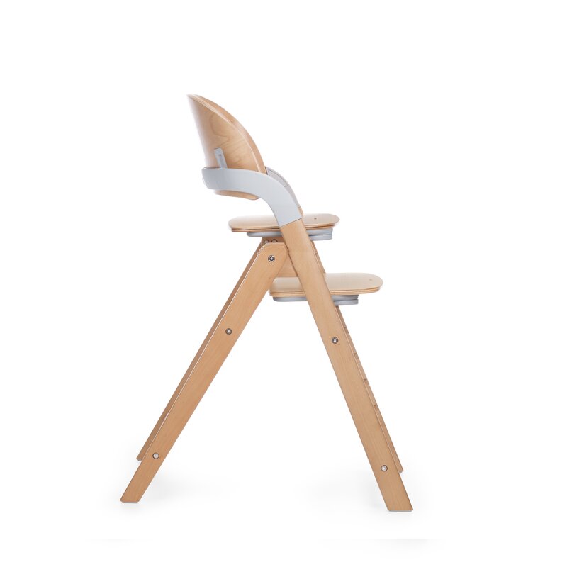 Scaun de masa multifunctional pliabil, Jane, Forest, De la 6 luni la adult, Din lemn fag, Greutate maxima 100 Kg, Mist