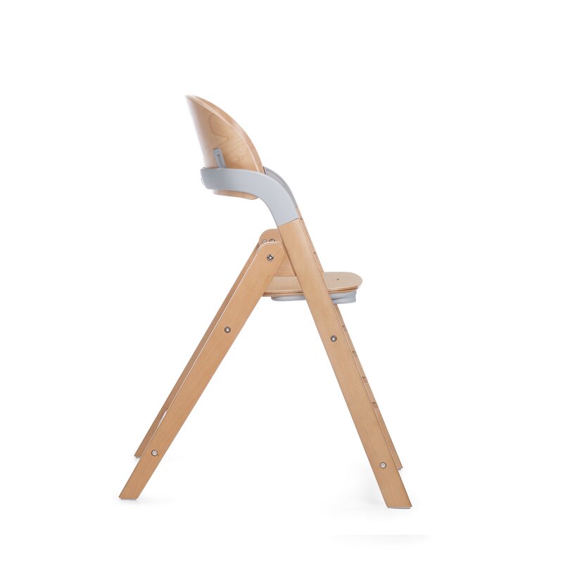 Scaun de masa multifunctional pliabil, Jane, Forest, De la 6 luni la adult, Din lemn fag, Greutate maxima 100 Kg, Sage