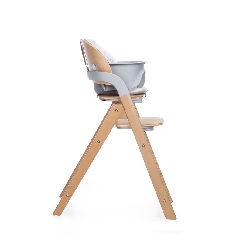 Scaun de masa multifunctional pliabil, Jane, Forest, De la 6 luni la adult, Din lemn fag, Greutate maxima 100 Kg, Sage