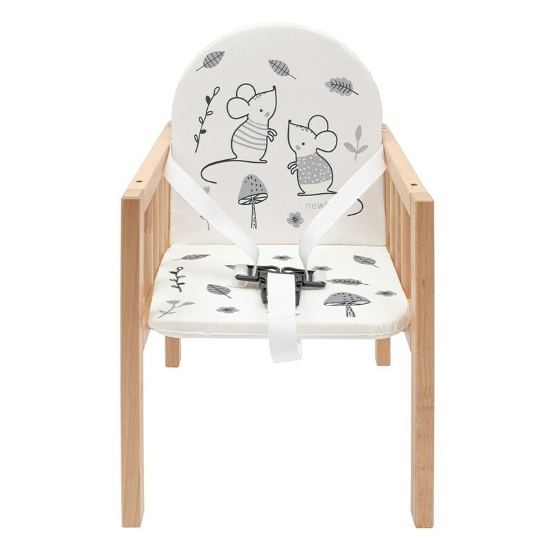 Scaun de masa, New Baby, 2 in 1, Transformabil in masuta si scaun, Din lemn, Inaltime 93 cm, Jerry