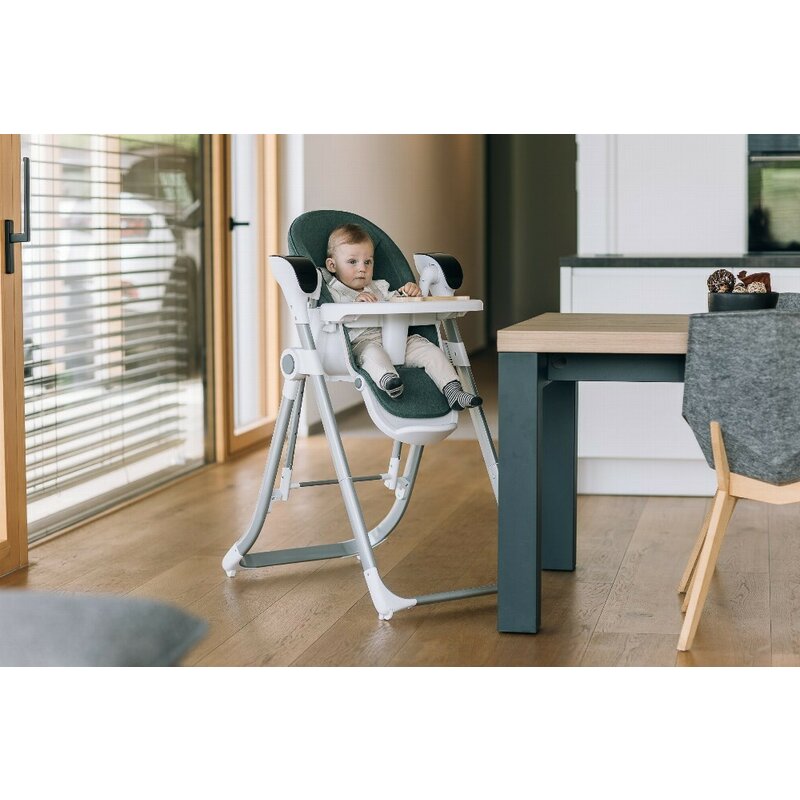 Scaun de masa si balansoar, FreeON, Oli Deluxe, 2 in 1, Transformabil, Multifunctional, Cu melodii de leagan, 0 luni+, Beige