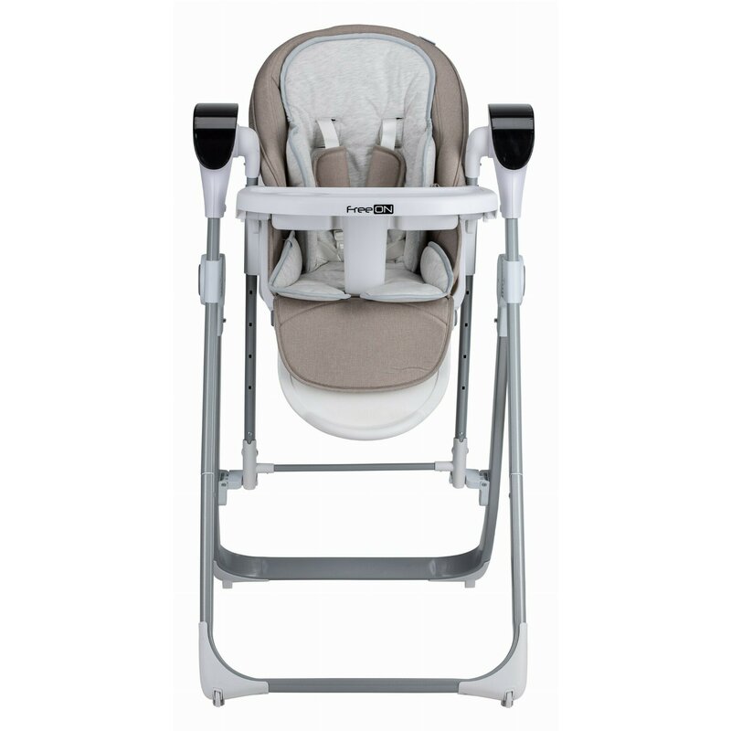 Scaun de masa si balansoar, FreeON, Oli Deluxe, 2 in 1, Transformabil, Multifunctional, Cu melodii de leagan, 0 luni+, Beige