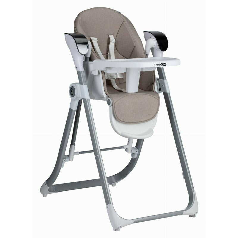 Scaun de masa si balansoar, FreeON, Oli Deluxe, 2 in 1, Transformabil, Multifunctional, Cu melodii de leagan, 0 luni+, Beige