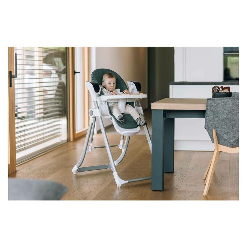 Scaun de masa si balansoar, FreeON, Oli Deluxe, 2 in 1, Transformabil, Multifunctional, Cu melodii de leagan, 0 luni+, Pistachio