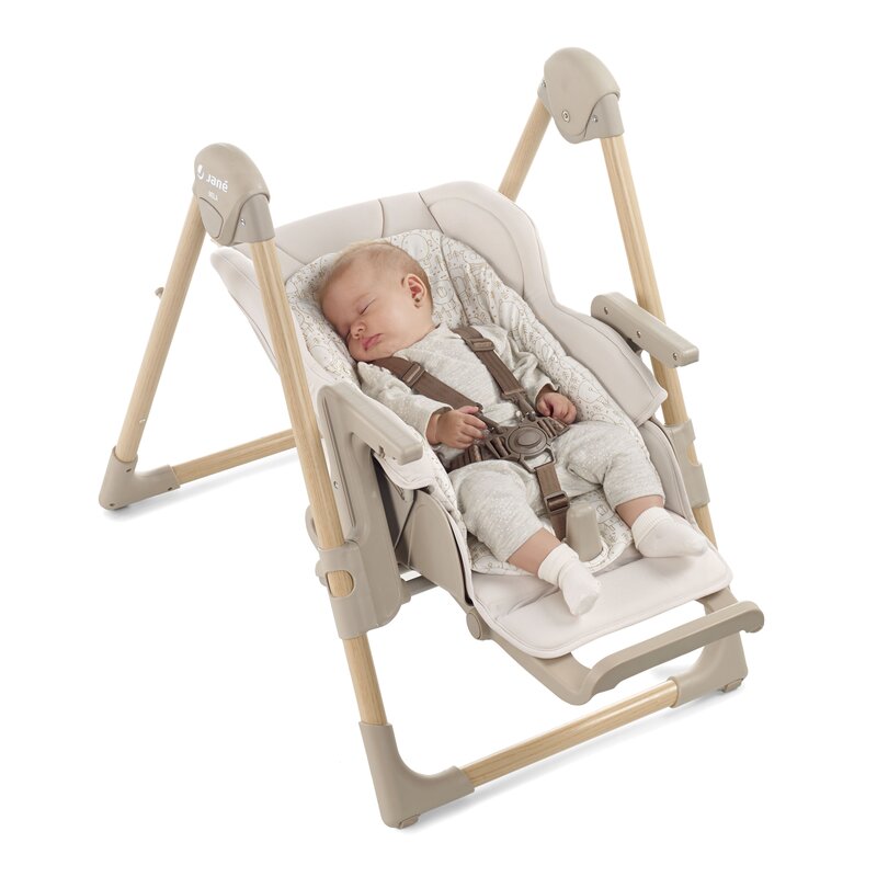 Scaun de masa si Balansoar, Jane, Mila 2 in 1, Transformabil, Multifunctional, 0 luni+, Conform cu standardele europene de securitate EN 14988:2017 + A1:2020EN 12790:2023, Iris