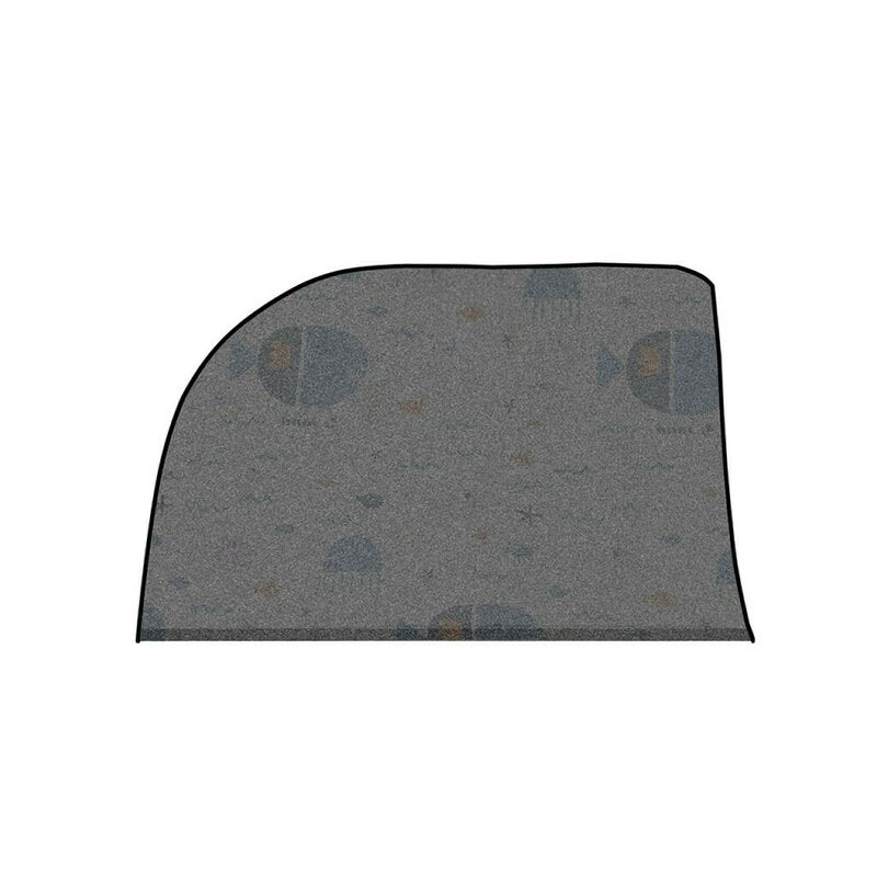 Set 2 parasolare plasa auto cu acoperire 100%, Jane, Universale, Usor de instalat, fara ventuze, Lazuli Blue