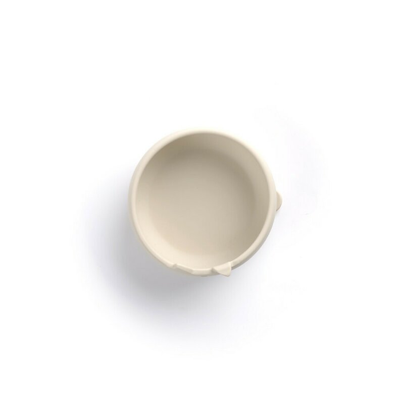 Set complet de masa, Jane, Din silicon, Cu 4 piese, Farfurie, Bol, Lingurita si pahar, BPA free, Sand