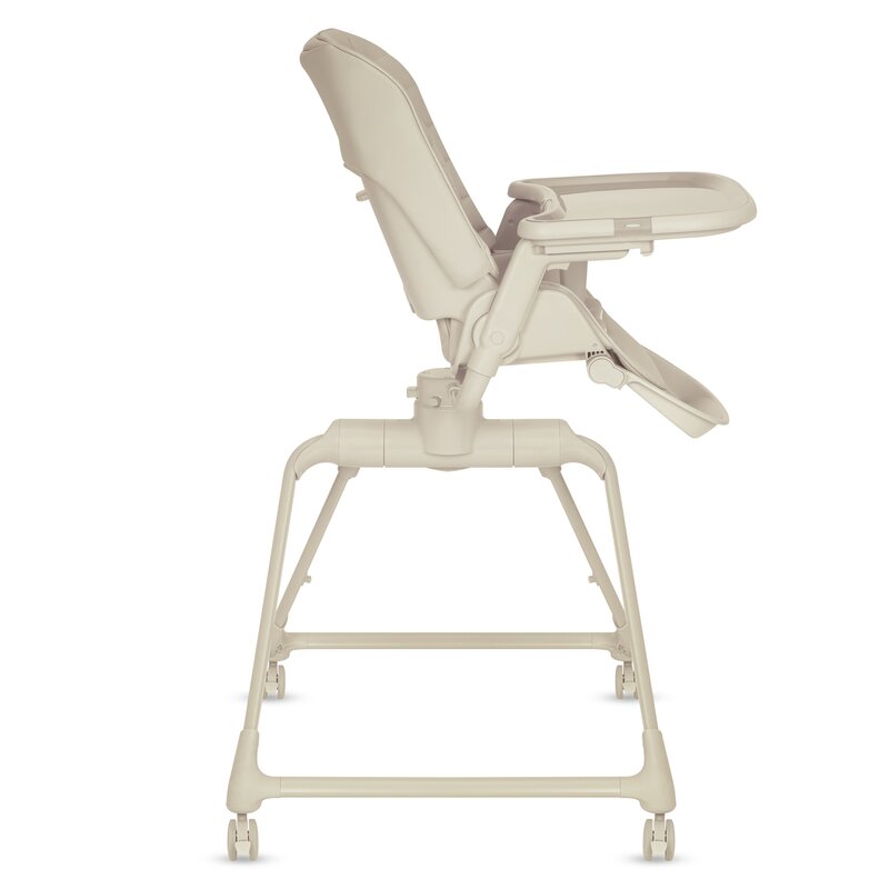 Set multifunctional cu patut, sezlong si scaun de masa, Lionelo, Maddie, Functie 360, Pliere rapida, Roti incluse, Reglaj pentru sezut si suportul de picioare, Husa detasabila, lavabila, 0-36 luni, Pana la 15 kg, Bej