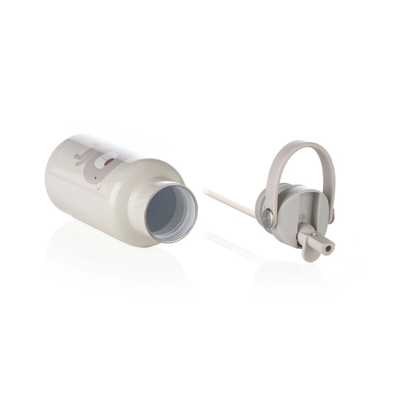 Sticla termos lichide, Jane, Din otel inoxidabil, Cu mentinere de temperatura de pana la 12 ore, 350 ml, Bpa Free, Conform cu EN 1186:2022EN 12546-1:2000UNE EN 14372:2005, Mint