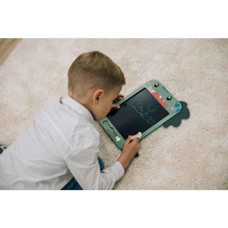 Tableta Grafica Digitala LCD pentru Scris si Desen, Free2Play, Ecran Mare 10.5 Inch, Dinozaur