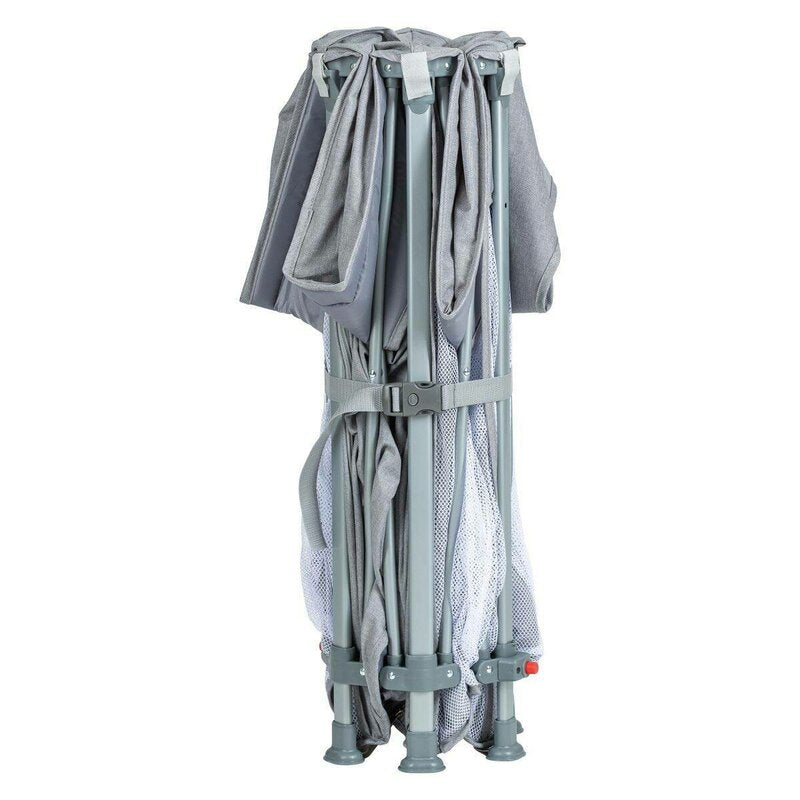 Tarc de joaca, FreeON, Hexagon, Pliabil, Intrare cu fermoar, Cu geanta de transport, 117 x 74 cm, Grey