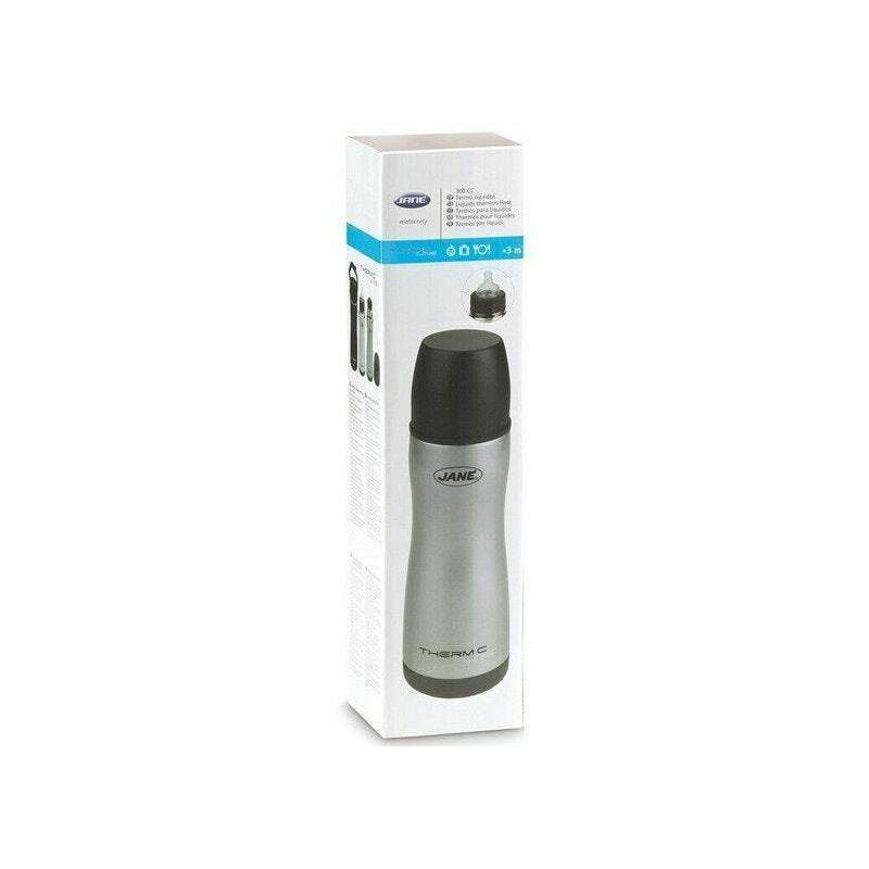 Termos lichide, Jane, Din otel inoxidabil, 300 ml, Fara BPA, Cu gentuta din izopren