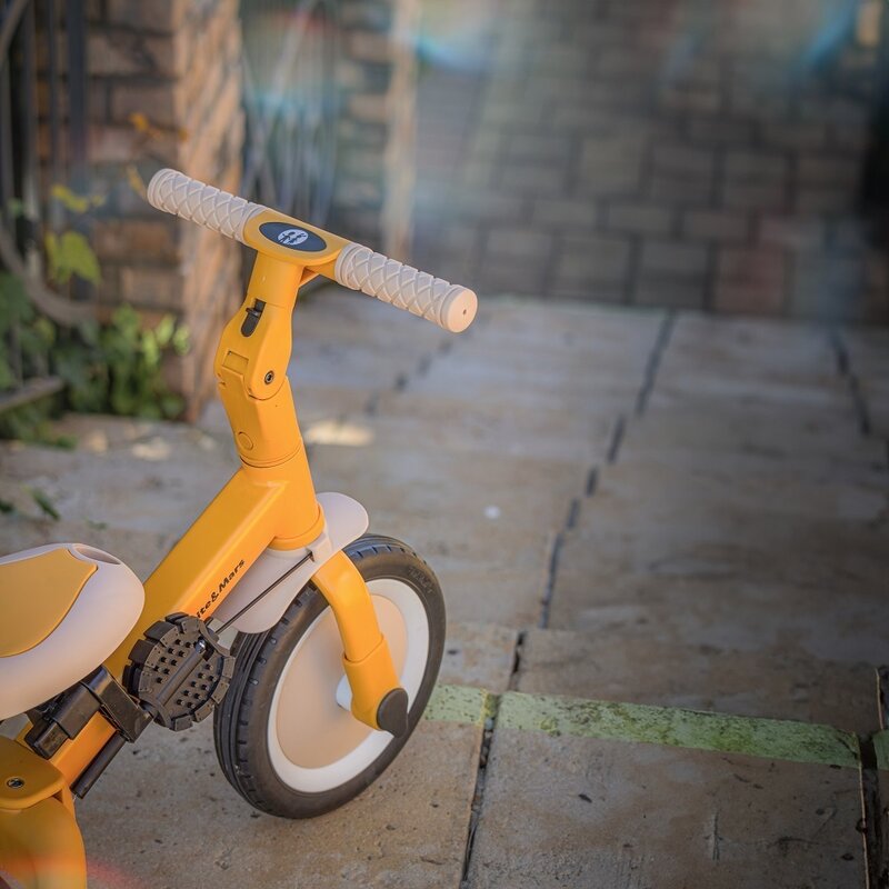 Tricicleta, Petite&Mars, Turbo, Editie limitata, 5 in 1, Multifunctionala, Vehicul de impins, Bicicleta cu/fara pedale, Cu maner de ghidaj, Detasabil, Roti din cauciuc, Pana la 25 kg, 1.5-5 ani, Dino Park