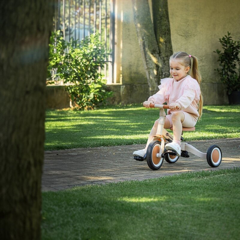 Tricicleta, Petite&Mars, Turbo, Editie limitata, 5 in 1, Multifunctionala, Vehicul de impins, Bicicleta cu/fara pedale, Cu maner de ghidaj, Detasabil, Roti din cauciuc, Pana la 25 kg, 1.5-5 ani, Llama Vibes
