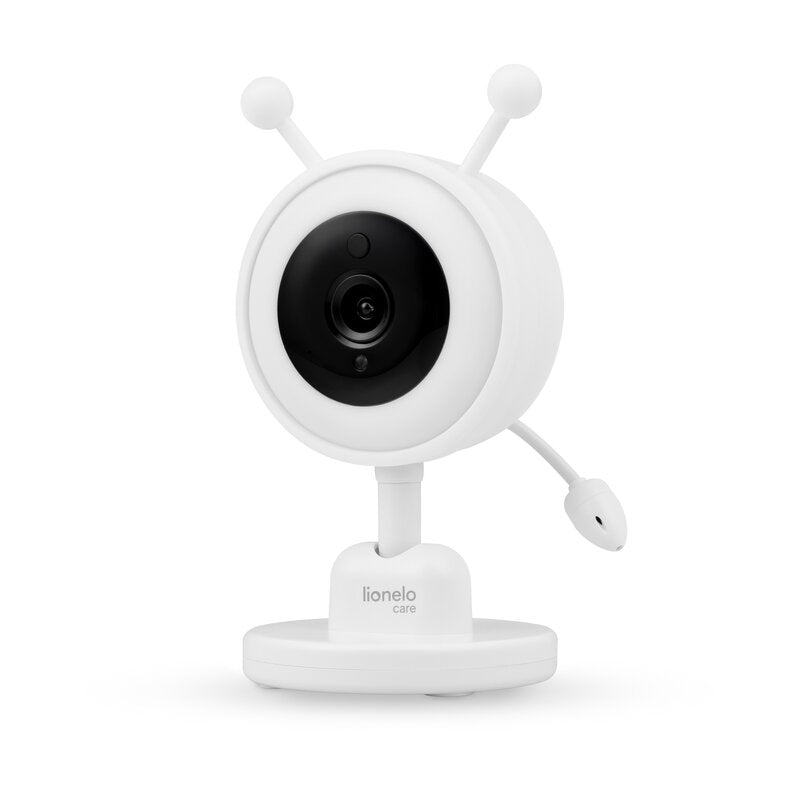 Video monitor, Lionelo, Babyline 3.4, Ecran LCD de 3.5 inch, Raza de actiune pana la 300 m, Conectare 4 camere, Autonomie 8 h, Lampa RGB incorporata, Cantece de leagan, Zoom 4X, Mod nocturn, Alb