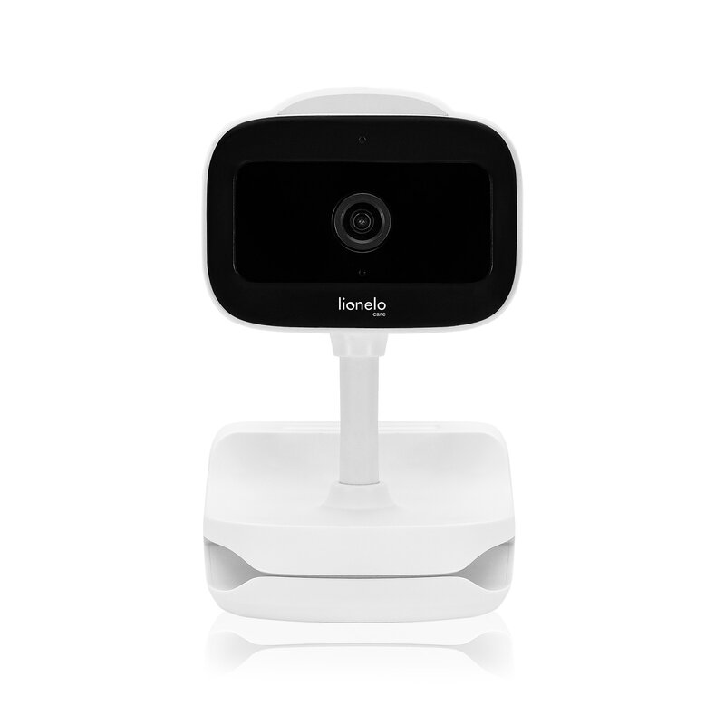 Video monitor, Lionelo, Babyline Go, Cu aplicatia dedicata Lionelo Smart, Mod de noapte 8m, Cu functie de iluminare, Pana la 5h functionare wireless, Comunicare bidirectionala, Rotatie 180 grade, Alb