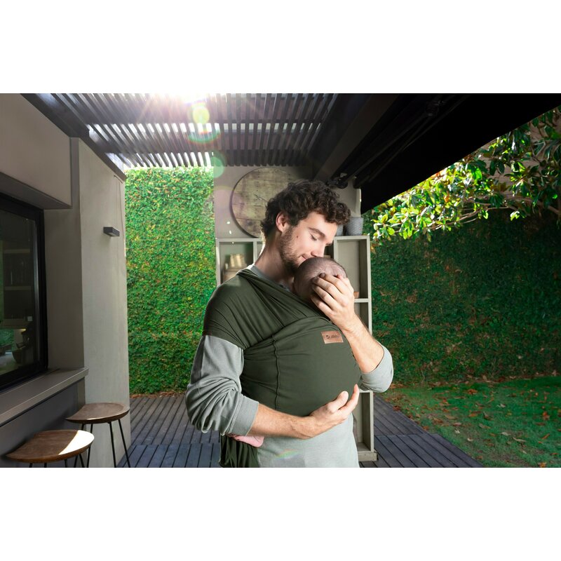 Wrap bebe, Jane, Cocoon, Ergonomic, De la nastere pana la 20 Kg, Cu multiple pozitii de purtare, Grey Land