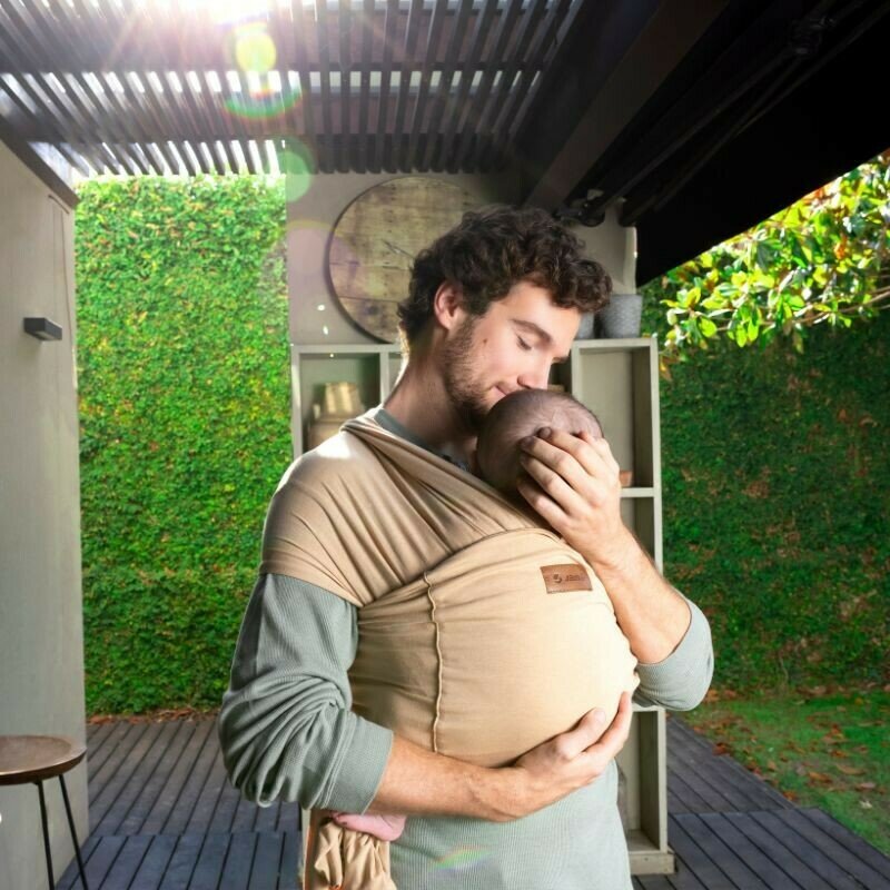 Wrap bebe, Jane, Cocoon, Ergonomic, De la nastere pana la 20 Kg, Cu multiple pozitii de purtare, Grey Land